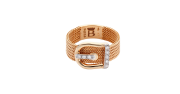 Buckle Ring with Diamonds